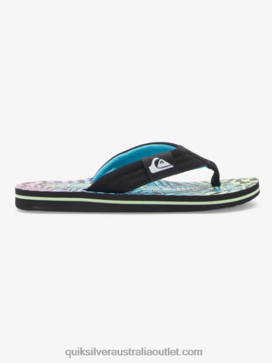 Quiksilver Boys 8-16 Molokai Layback Sandals H2N4B1990 black/pink/blue