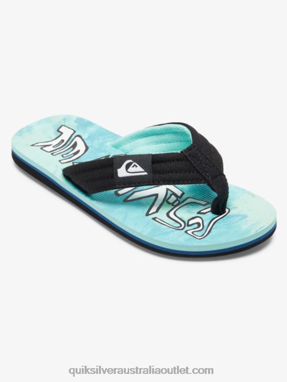 Quiksilver Boys 8-16 Molokai Layback Sandals H2N4B1994 green/blue/yellow