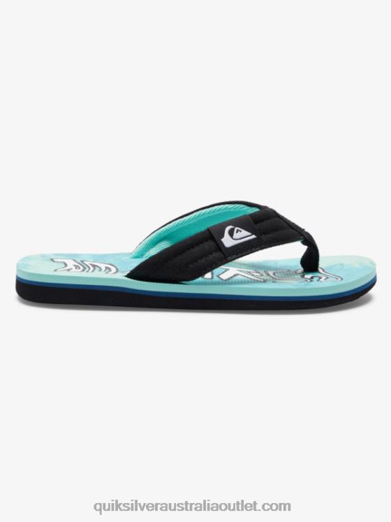 Quiksilver Boys 8-16 Molokai Layback Sandals H2N4B1994 green/blue/yellow