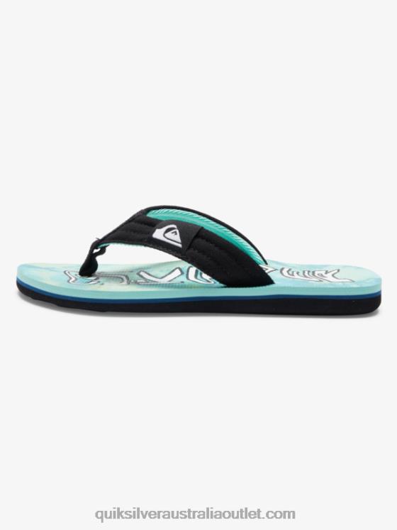 Quiksilver Boys 8-16 Molokai Layback Sandals H2N4B1994 green/blue/yellow