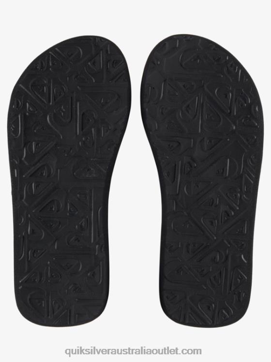 Quiksilver Boys 8-16 Molokai Layback Sandals H2N4B1995 black/orange/grey