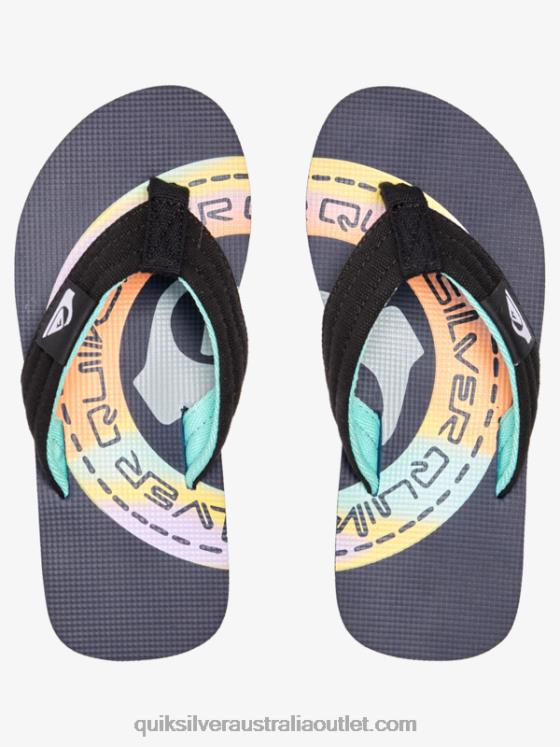 Quiksilver Boys 8-16 Molokai Layback Sandals H2N4B1997 blue/orange