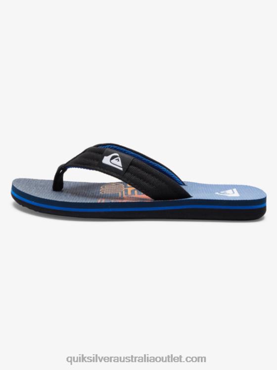 Quiksilver Boys 8-16 Molokai Layback Sandals H2N4B1998 blue 6