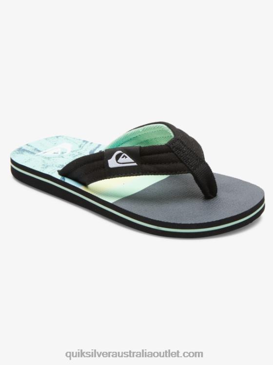 Quiksilver Boys 8-16 Molokai Layback Youth Basic Sandal H2N4B2249 green 1