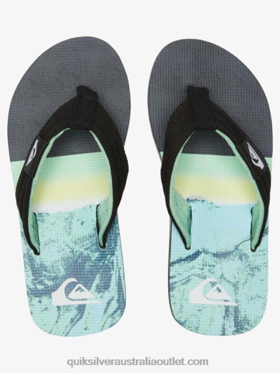 Quiksilver Boys 8-16 Molokai Layback Youth Basic Sandal H2N4B2249 green 1