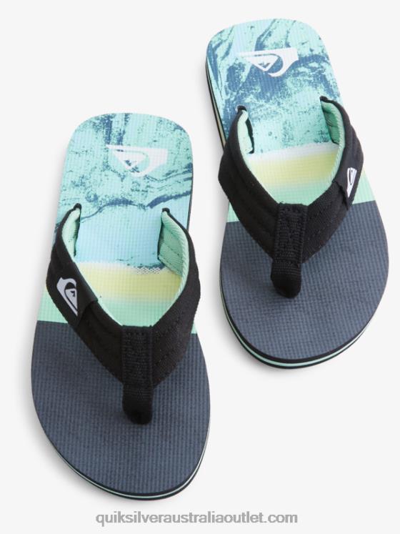 Quiksilver Boys 8-16 Molokai Layback Youth Basic Sandal H2N4B2249 green 1