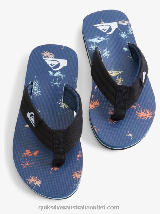 Quiksilver Boys 8-16 Molokai Layback Youth Basic Sandal H2N4B2251 blue 4