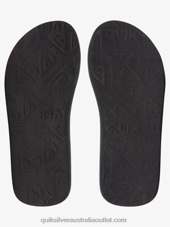 Quiksilver Boys 8-16 Molokai Layback Youth Basic Sandal H2N4B2252 blue/yellow