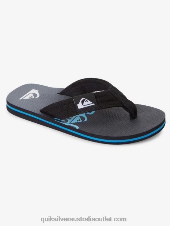 Quiksilver Boys 8-16 Molokai Layback Youth Basic Sandal H2N4B2254 black