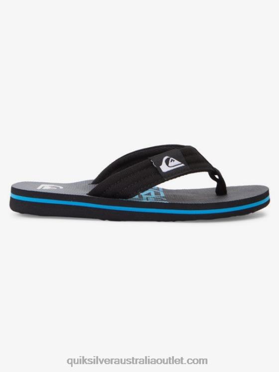 Quiksilver Boys 8-16 Molokai Layback Youth Basic Sandal H2N4B2254 black