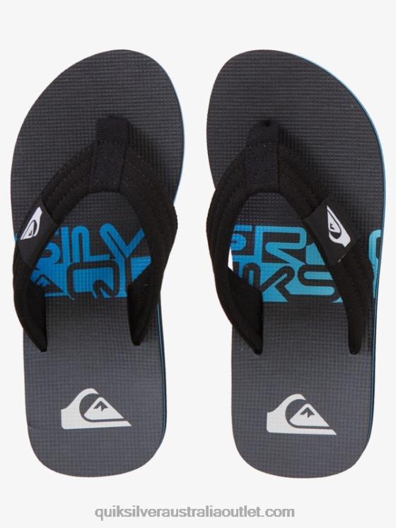 Quiksilver Boys 8-16 Molokai Layback Youth Basic Sandal H2N4B2254 black