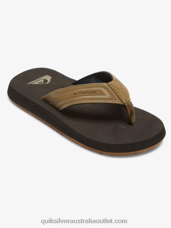 Quiksilver Boys 8-16 Monkey Wrench Core Sandals H2N4B2182 tan 1