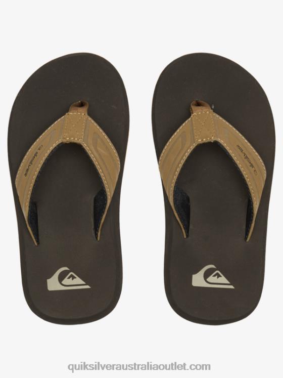 Quiksilver Boys 8-16 Monkey Wrench Core Sandals H2N4B2182 tan 1