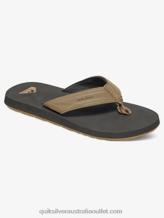 Quiksilver Boys 8-16 Monkey Wrench Sandals H2N4B2284 tan - solid