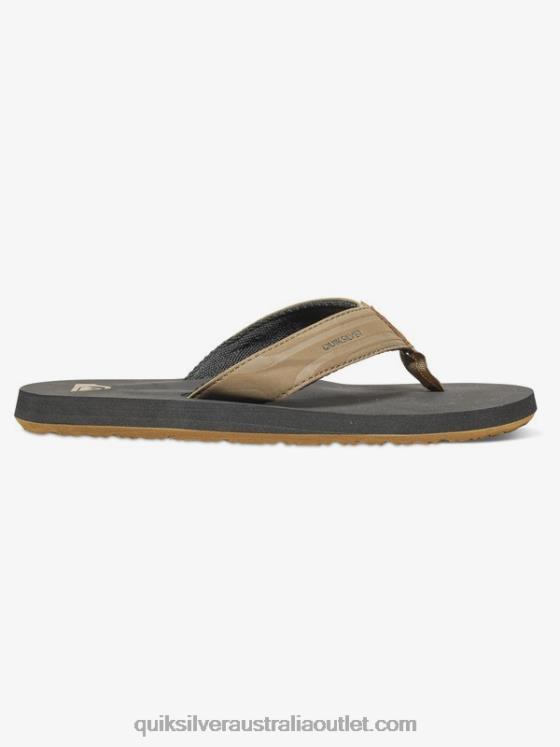 Quiksilver Boys 8-16 Monkey Wrench Sandals H2N4B2284 tan - solid