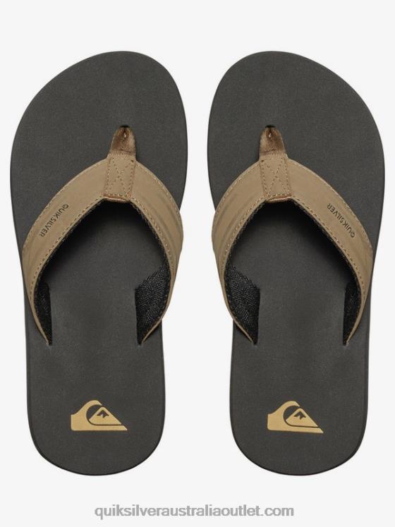 Quiksilver Boys 8-16 Monkey Wrench Sandals H2N4B2284 tan - solid
