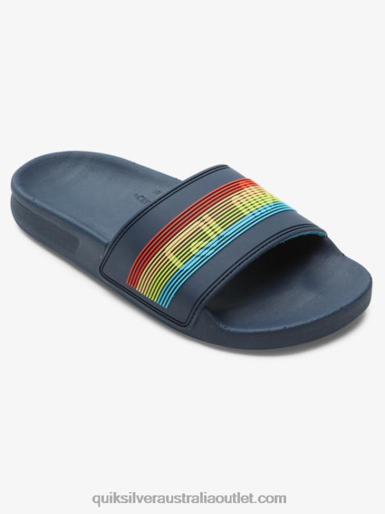 Quiksilver Boys 8-16 Rivi Wordmark Slide Sandals H2N4B2162 blue 2