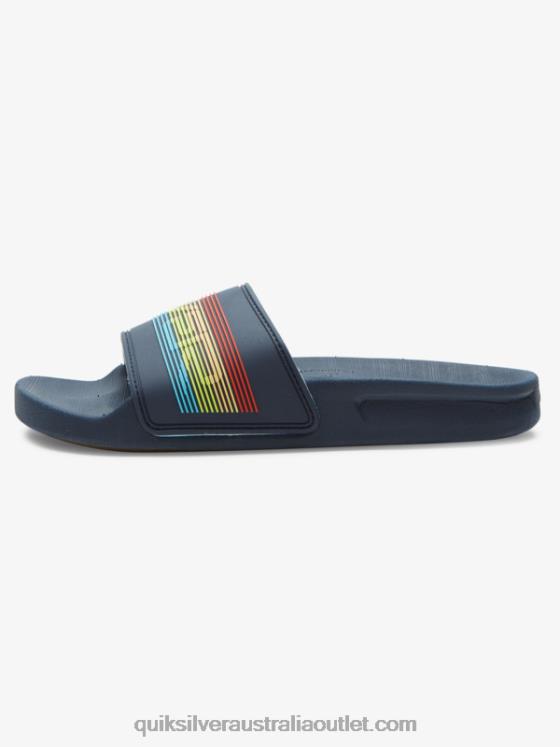 Quiksilver Boys 8-16 Rivi Wordmark Slide Sandals H2N4B2162 blue 2