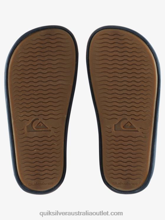 Quiksilver Boys 8-16 Rivi Wordmark Slide Sandals H2N4B2162 blue 2