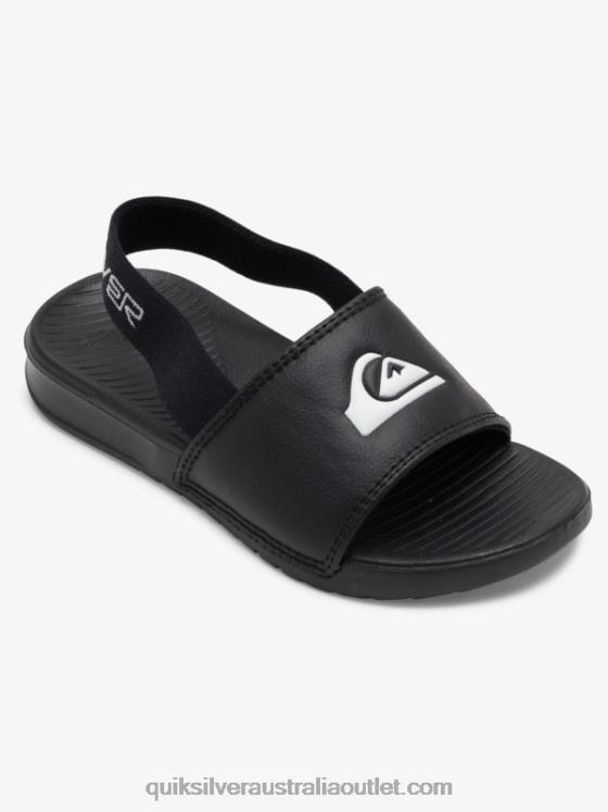 Quiksilver Boys Bright Coast Strapped Sandals H2N4B2163 black/white