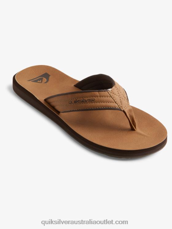 Quiksilver Men Carver Nubuck Sandals H2N4B912 tan - pattern_1
