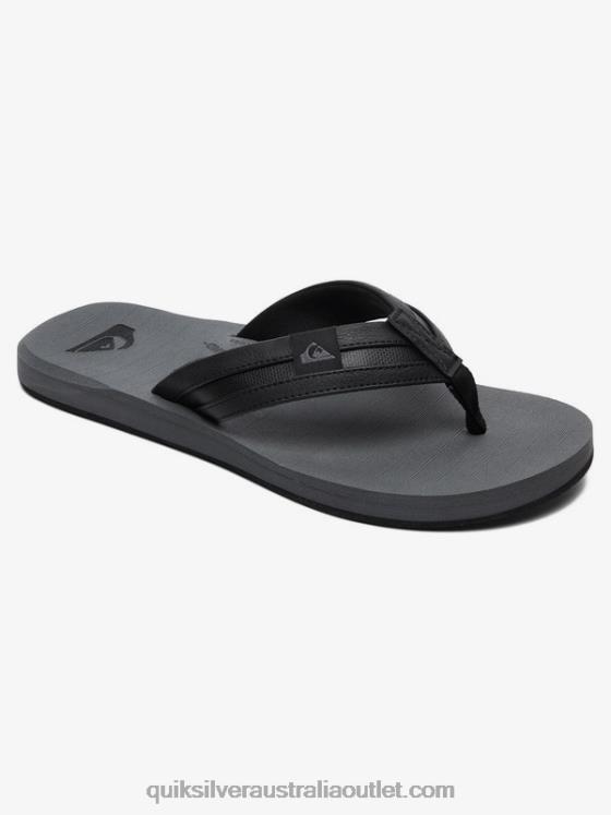 Quiksilver Men Carver Squish Sandals H2N4B936 black/grey