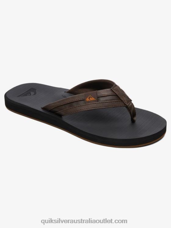 Quiksilver Men Carver Squish Sandals H2N4B937 brown/black