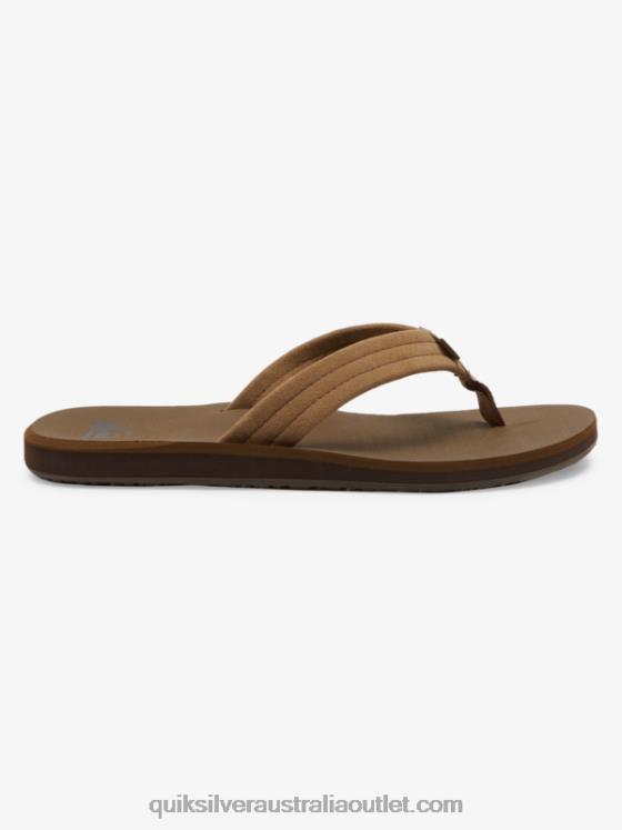 Quiksilver Men Carver Suede Core Sandals H2N4B874 tan 1