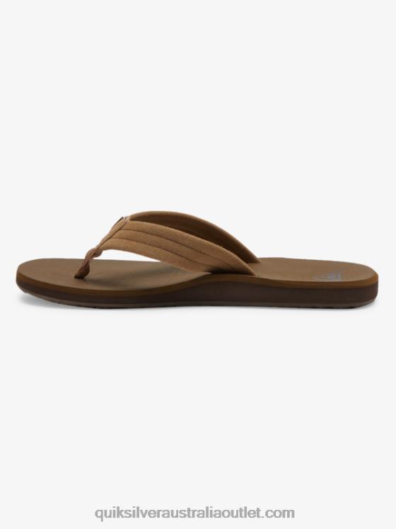 Quiksilver Men Carver Suede Core Sandals H2N4B874 tan 1