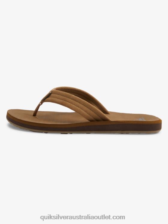 Quiksilver Men Carver Suede Core Sandals H2N4B874 tan 1