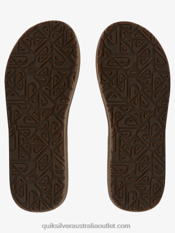 Quiksilver Men Carver Suede Core Sandals H2N4B874 tan 1