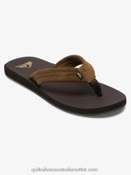 Quiksilver Men Carver Suede Core Sandals H2N4B877 brown 1