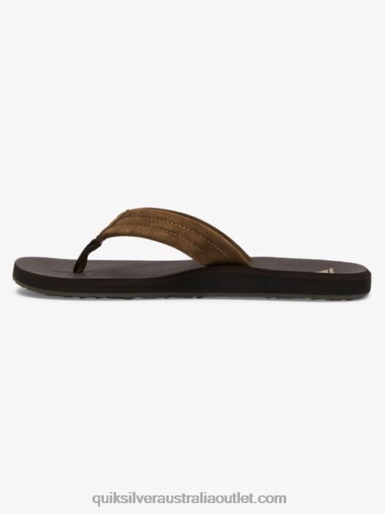 Quiksilver Men Carver Suede Core Sandals H2N4B877 brown 1