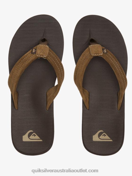 Quiksilver Men Carver Suede Core Sandals H2N4B877 brown 1