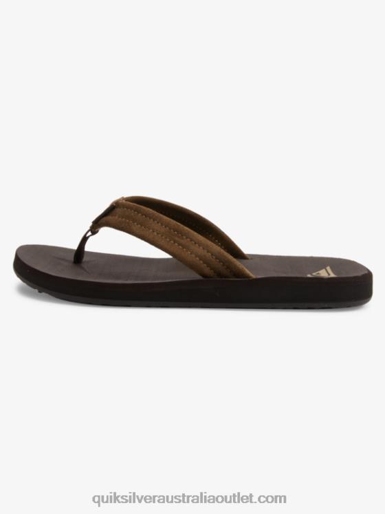 Quiksilver Men Carver Suede Core Sandals H2N4B877 brown 1