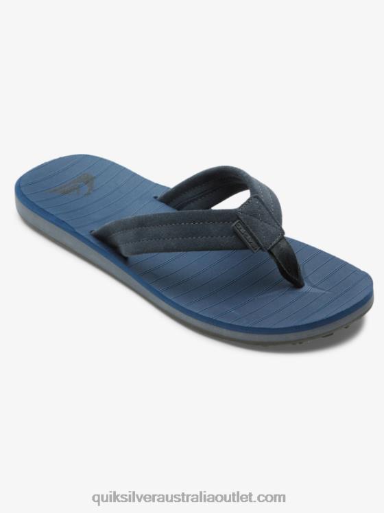 Quiksilver Men Carver Suede Core Sandals H2N4B878 blue 1