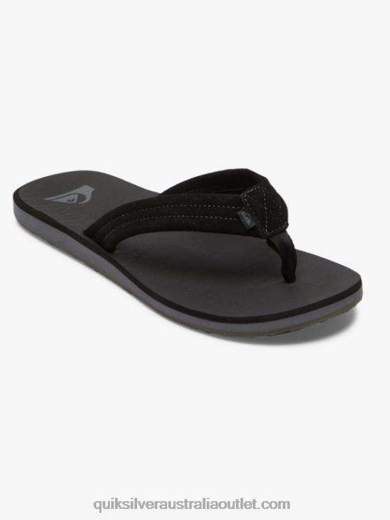 Quiksilver Men Carver Suede Core Sandals H2N4B879 black