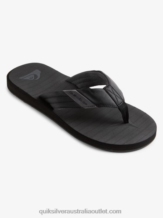 Quiksilver Men Carver Tropics Sandals H2N4B1296 black/grey