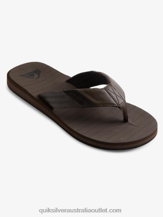 Quiksilver Men Carver Tropics Sandals H2N4B1297 brown/black