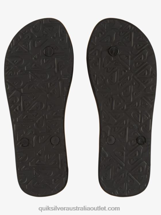 Quiksilver Men Gregg Kaplan Molokai Art Flip-Flops H2N4B524 black/blue/green