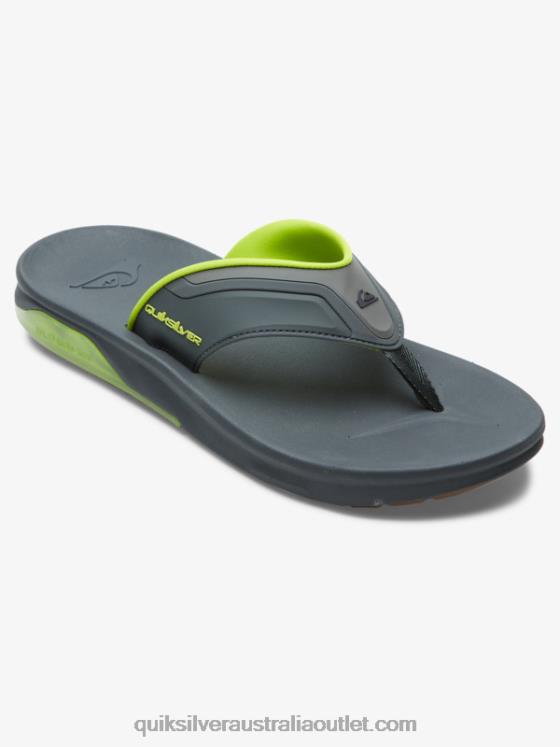 Quiksilver Men Mathodic Recovery Sandals H2N4B1083 grey/black/green