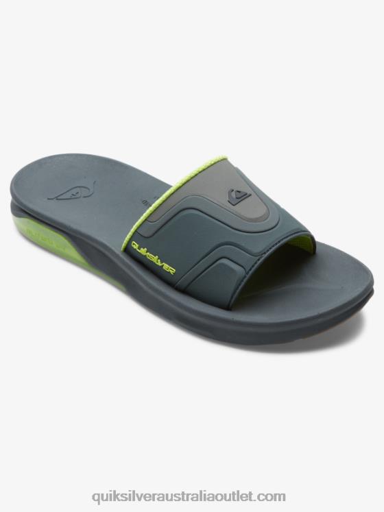 Quiksilver Men Mathodic Recovery Slide Sandals H2N4B1258 grey 1