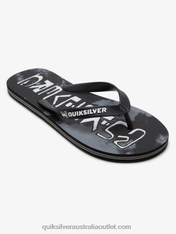 Quiksilver Men Molokai Acid Drop Flip-Flops H2N4B1775 black