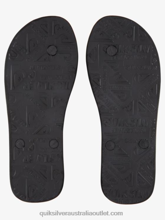 Quiksilver Men Molokai Acid Drop Flip-Flops H2N4B1776 black/green