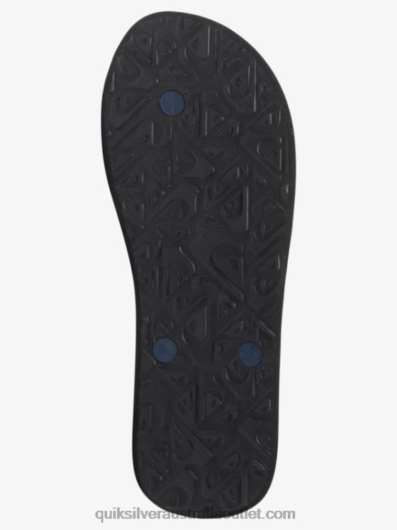 Quiksilver Men Molokai Art Flip-Flops H2N4B515 black/white/blue
