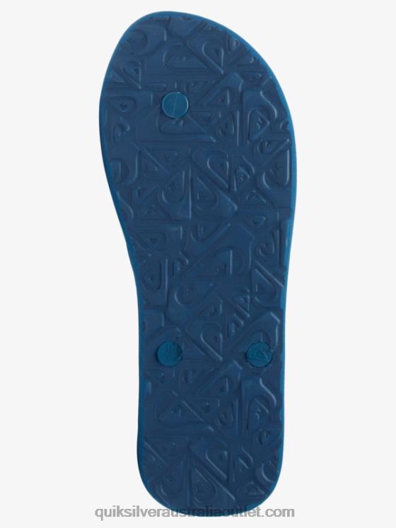 Quiksilver Men Molokai Art Flip-Flops H2N4B519 blue/black/yellow