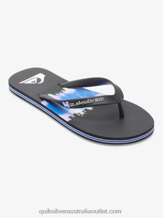 Quiksilver Men Molokai Art Flip-Flops H2N4B521 black