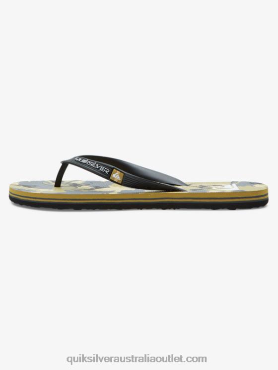 Quiksilver Men Molokai Art Flip-Flops H2N4B522 black/grey/brown
