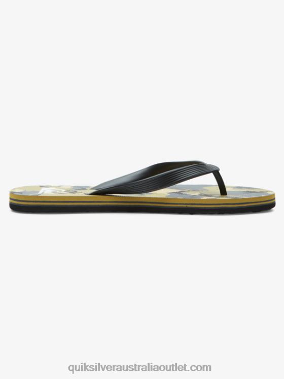 Quiksilver Men Molokai Art Flip-Flops H2N4B522 black/grey/brown