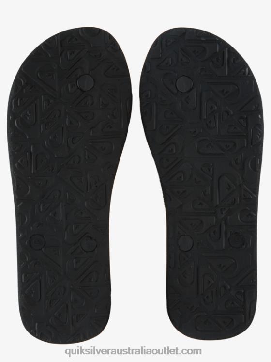 Quiksilver Men Molokai Art Flip-Flops H2N4B522 black/grey/brown